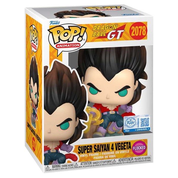 Dragon Ball GT - Super Saiyan 4 Vegeta Flocked Pop! Vinyl Figure - Packshot 2