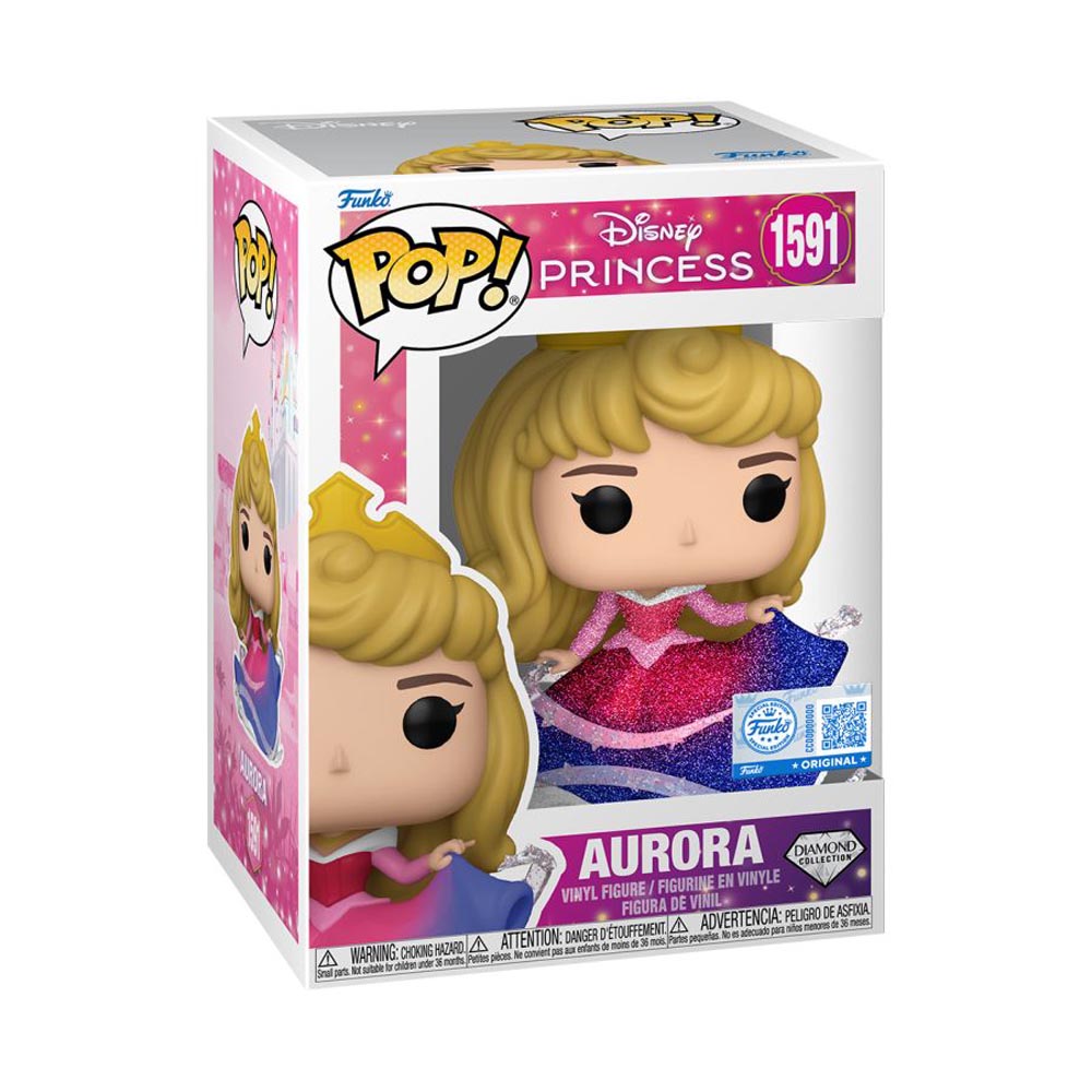 Disney - Sleeping Beauty - Aurora Diamond Glitter Pop! Vinyl Figure - Packshot 2