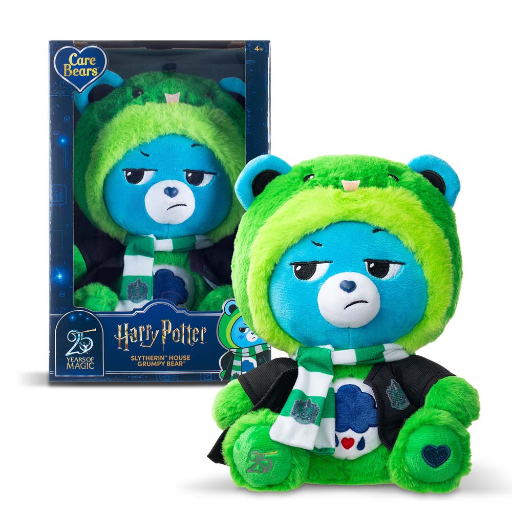 AD] 💚 Sunday Slytherin Snuggles @carebears 💚 I'm loving this super sweet Care Bears x Harry Potter collaboration celebrating 25 Years of Harry Potter Magic! @basicfunuk 💚 Grumpy Bear is all dressed
