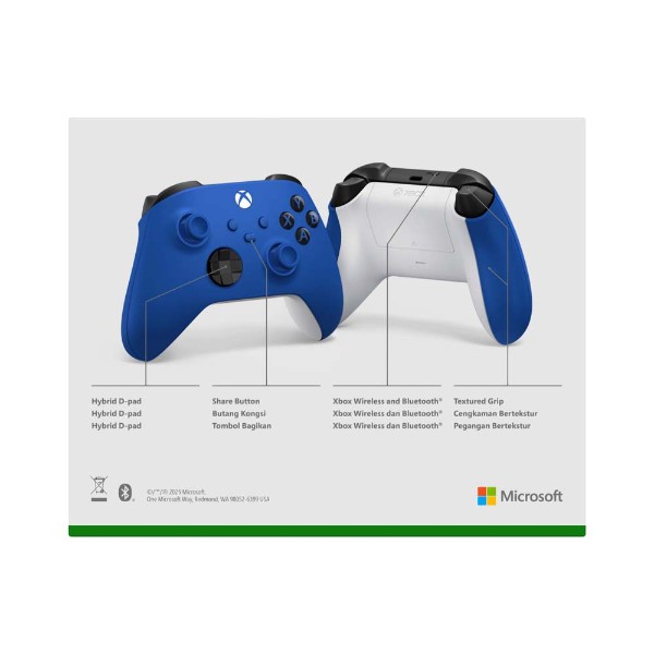 Xbox Wireless Controller - Shock Blue - Packshot 5
