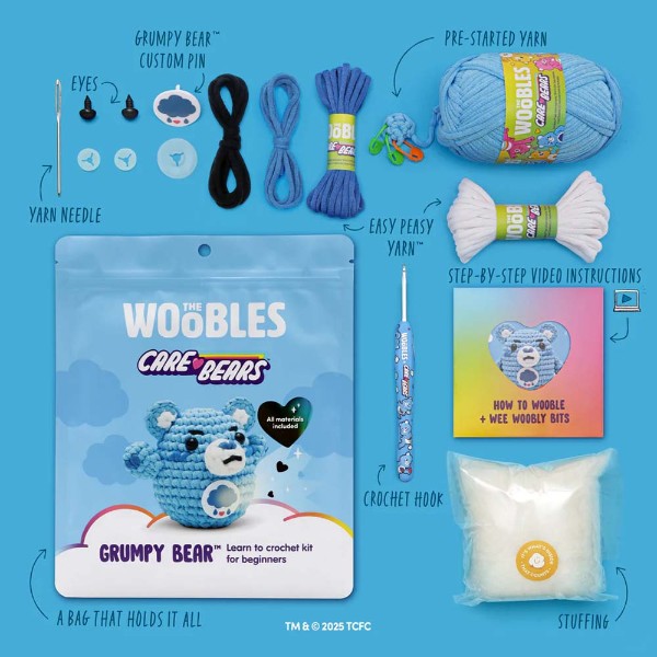 Care Bears - The WOOBLES Grumpy Bear Crochet Kit - Packshot 4