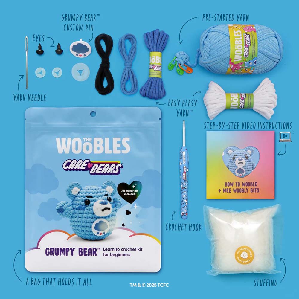 Care Bears - The WOOBLES Grumpy Bear Crochet Kit - Packshot 4