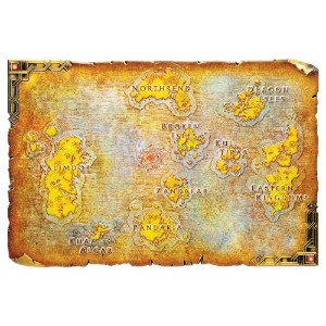 World of Warcraft - Metal Map of Azeroth Limited Edition Replica