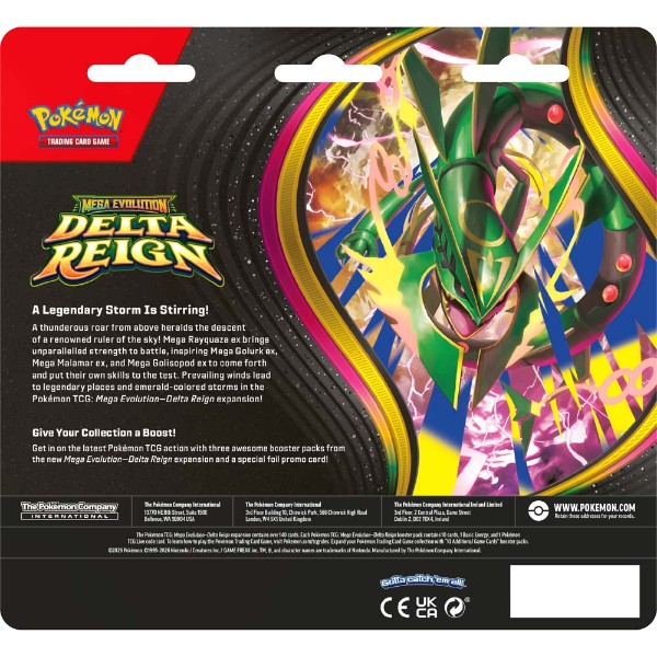 Pokemon - TCG - Mega Evolution Delta Reign 3-Pack Blister - Packshot 2