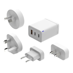 Laser 65W GaN Wall Charger with 4 Adaptors