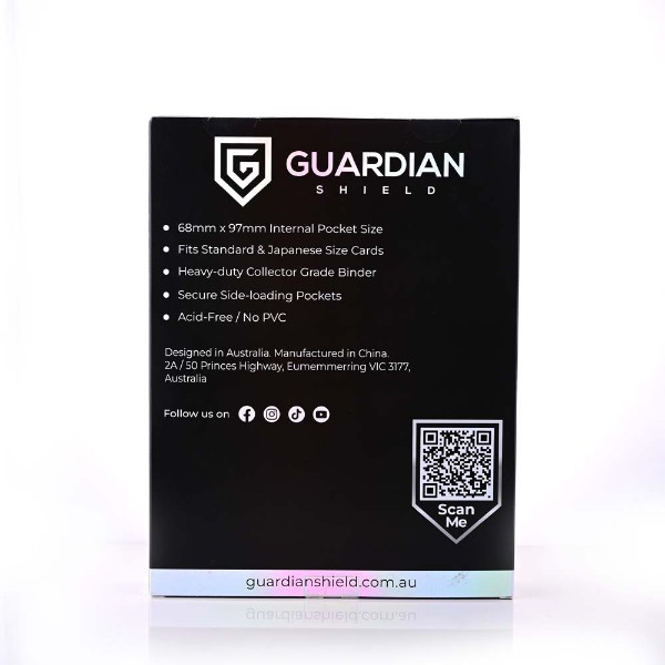 Guardian Shield - 9 Pocket Trading Card Binder - Black - Packshot 4