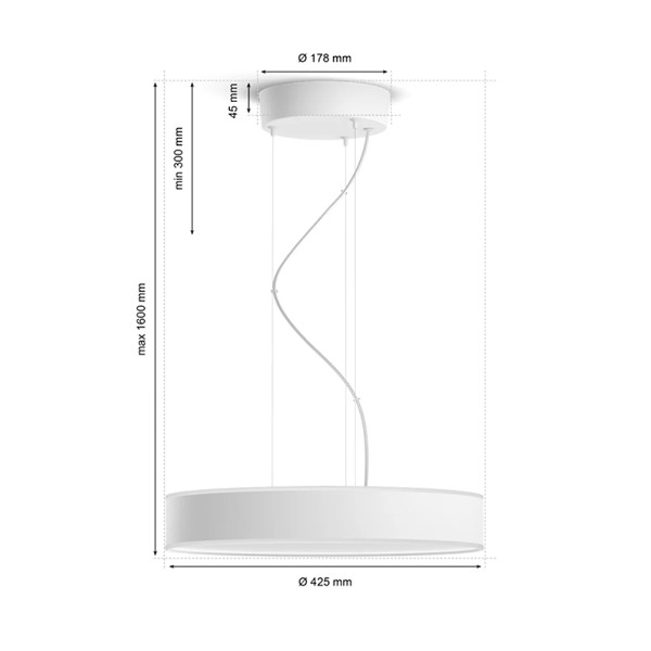 Philips - Hue Enrave Pendant Ceiling Light - Packshot 4