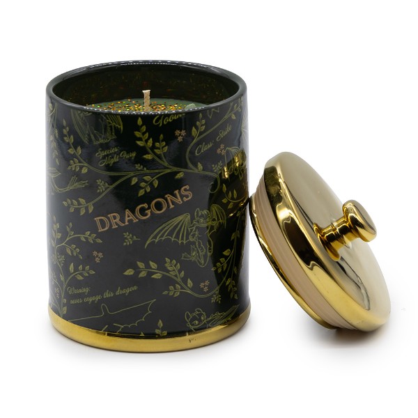 How to Train Your Dragon - Toothless Forest Gold Leaf Candle - Packshot 1