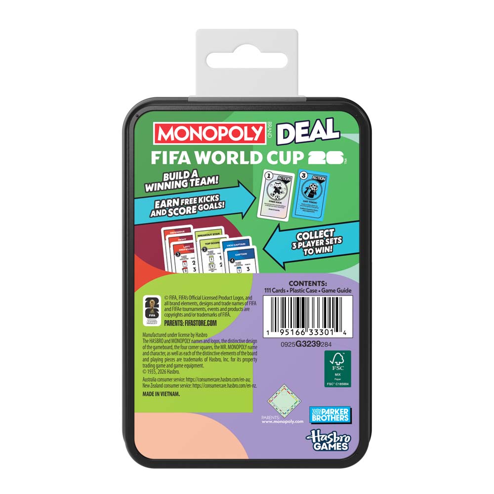 Monopoly Deal - FIFA World Cup 2026 Edition Card Game - Packshot 2