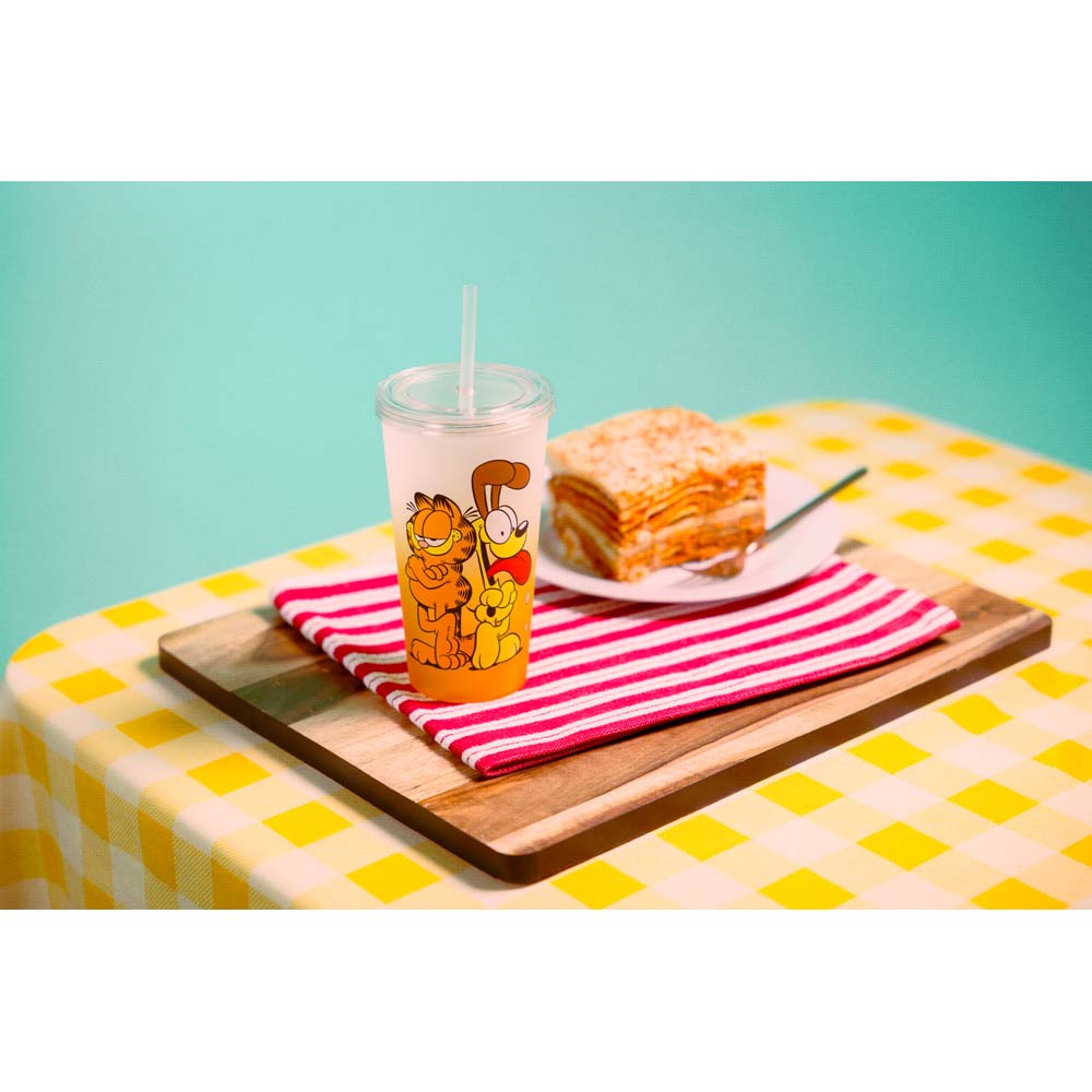 Garfield - Garfield & Odie Tumbler with Straw - Packshot 3