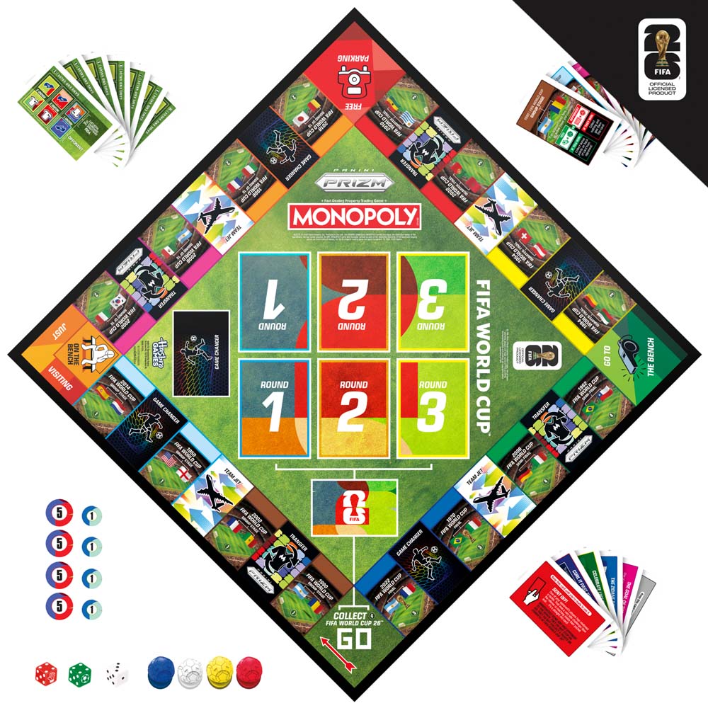 Monopoly Panini Prizm FIFA World Cup Edition Board Game - Packshot 6