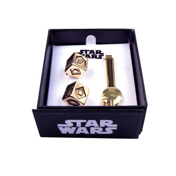 Star Wars - Dice with Millennium Falcon Tie Clip and Cuff-link Set - Packshot 2