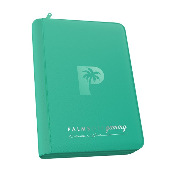 Palms Off Gaming - Collector's Series 4 Pocket Zip Trading Card Binder - Turquoise - Packshot 1
