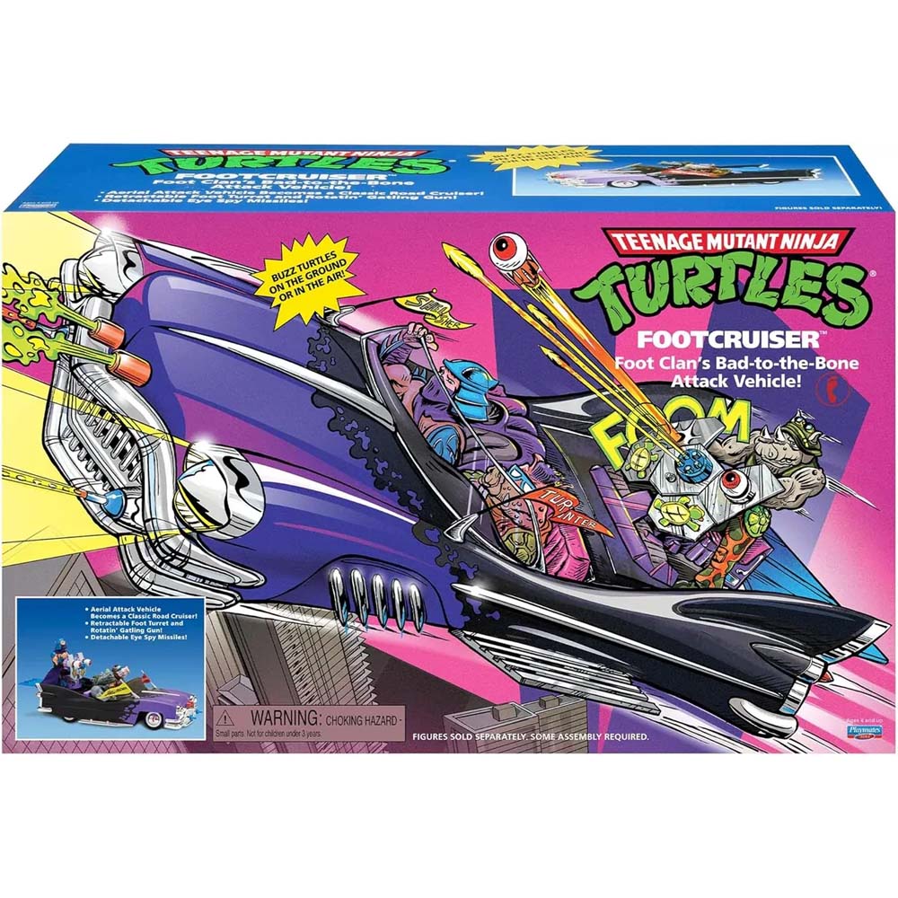 Teenage Mutant Ninja Turtles - Classic Footcruiser Foot Clan's Bad-to-the-bone Vehicle Figure - Packshot 5