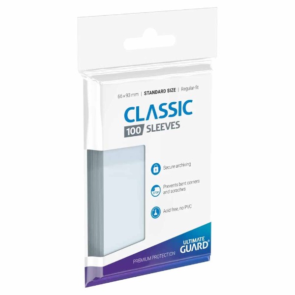 Ultimate Guard TCG – Classic Sleeves - Transparent - Packshot 1