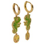 Disney - Tangled Pascal Hoop Earrings