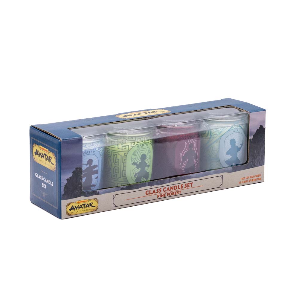 Avatar: The Last Airbender - Four Elements Glass Candle Set 4-Pack - Packshot 3