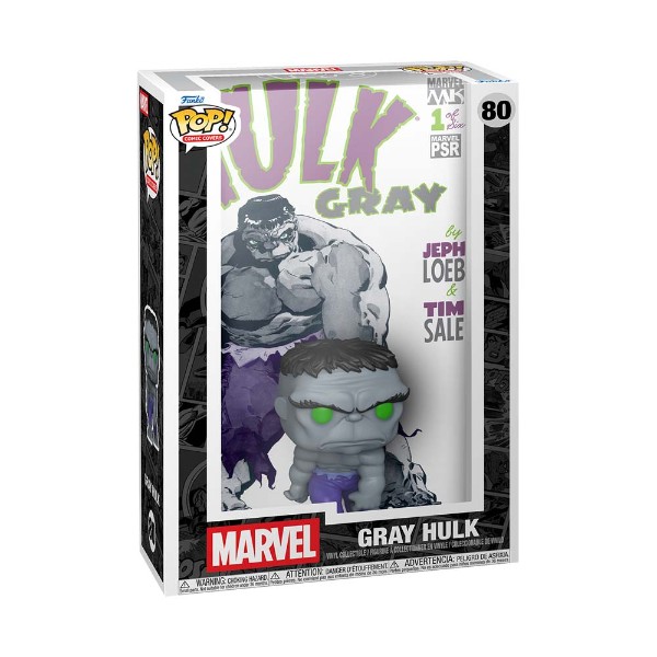 Marvel - Gray Hulk Pop! Comic Cover Vinyl Figure - Packshot 2
