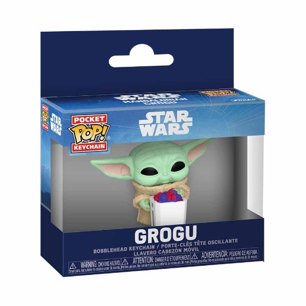 Star Wars – The Mandalorian & Grogu – Grogu with Food Pocket Pop! Keyring - Packshot 2