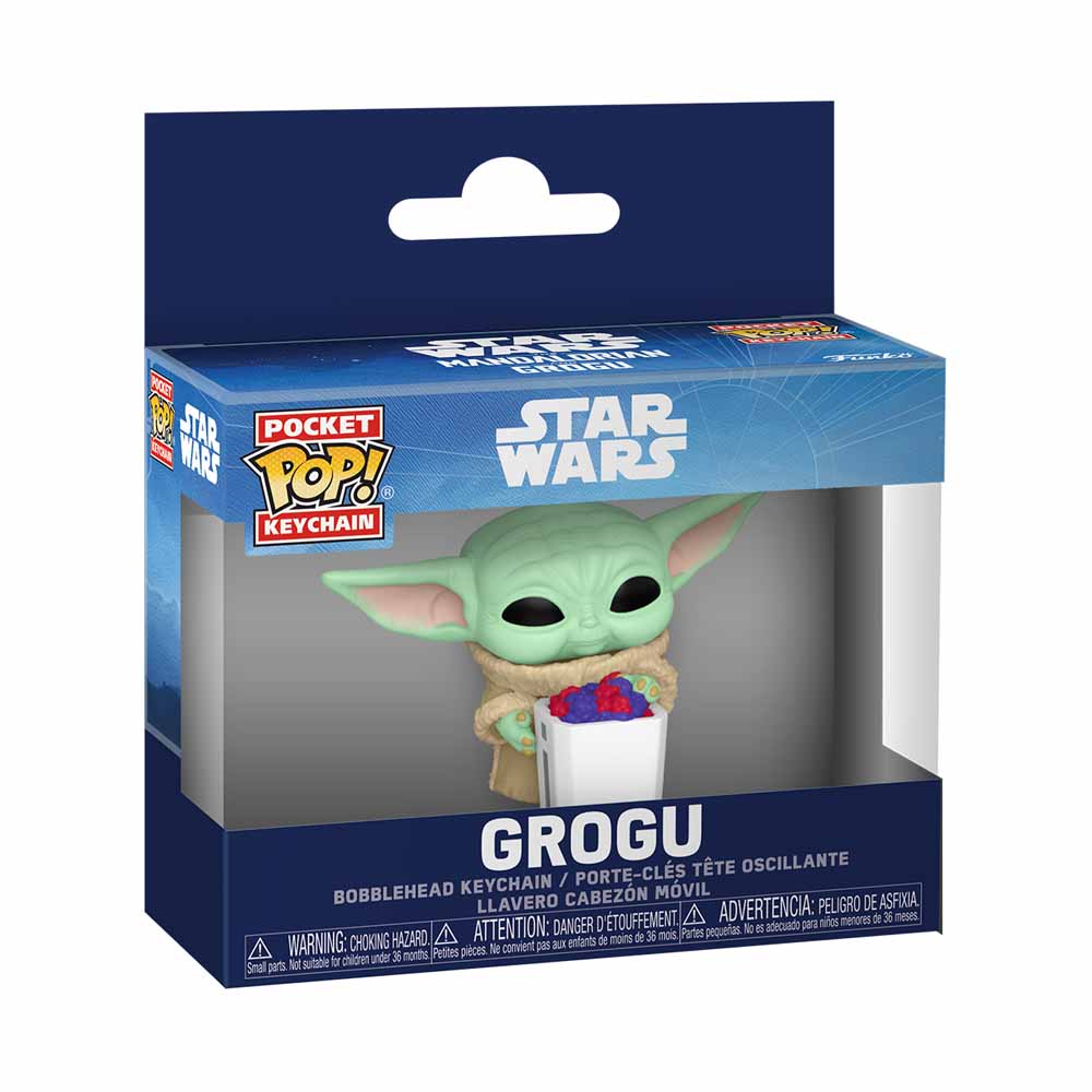 Star Wars – The Mandalorian & Grogu – Grogu with Food Pocket Pop! Keyring - Packshot 2