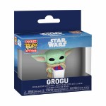 Star Wars – The Mandalorian & Grogu – Grogu with Food Pocket Pop! Keyring - Packshot 2