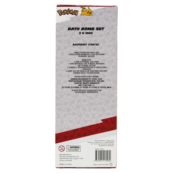 Pokemon - Pikachu Bath Fizzer - 3 Pack - Packshot 3