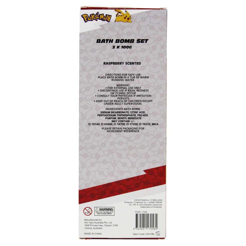 Pokemon - Pikachu Bath Fizzer - 3 Pack - Packshot 3