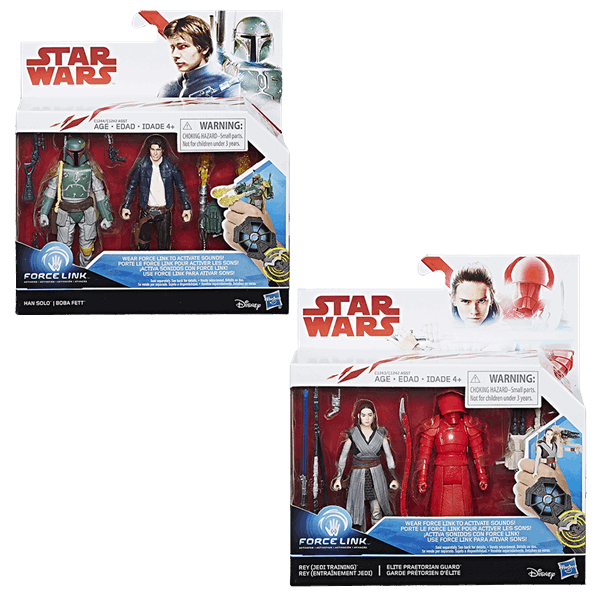 Star Wars Force Link Action Figure 2-Pack Rey /& Elite Praetorian Guard