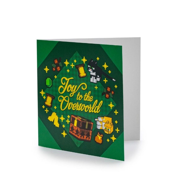 Minecraft - Joy to the Overworld Christmas Greeting Card - Packshot 3