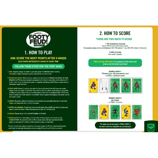 NRL Footy Feud Rookie Card Game - Packshot 2