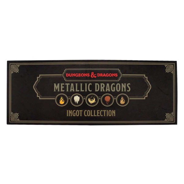 Dungeons & Dragons – Metallic Dragons Ingots 5-Set - Packshot 3