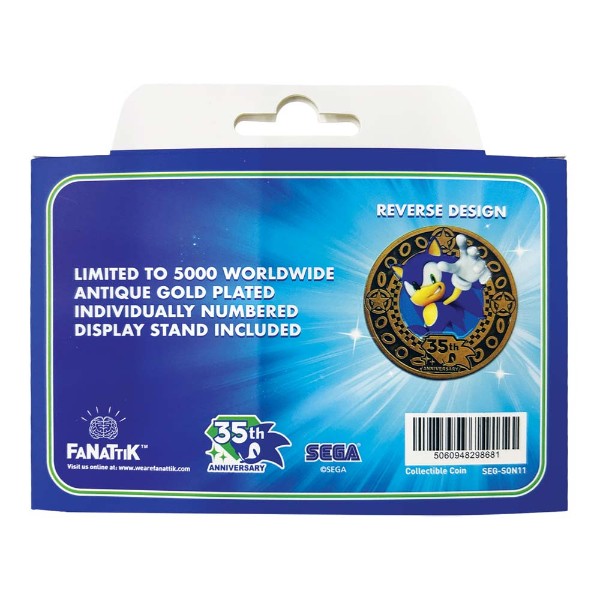 Sonic the Hedgehog – 35th Anniversary Limited Edition Presentation Coin - Packshot 6