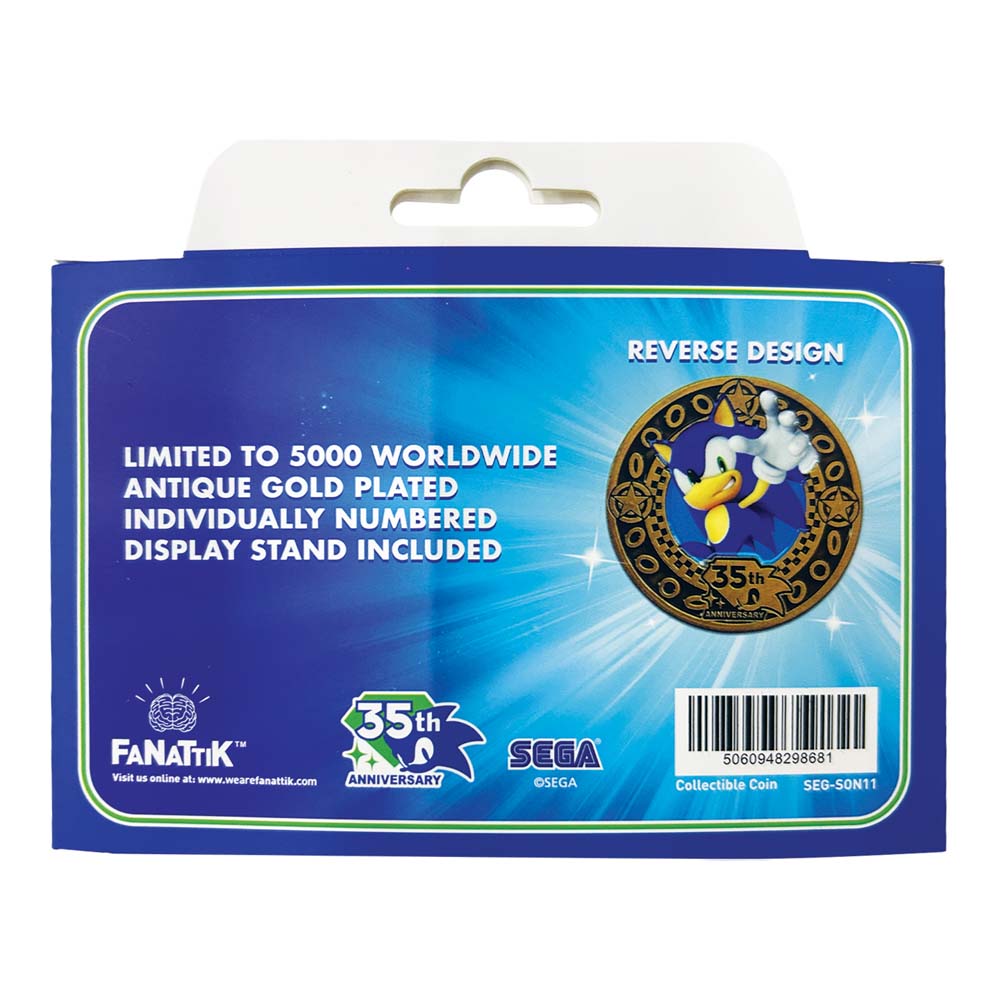 Sonic the Hedgehog – 35th Anniversary Limited Edition Presentation Coin - Packshot 6