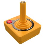Atari CX40+ Wireless Joystick - Clyde Edition - Orange