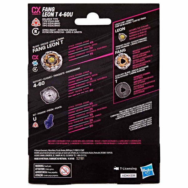 Beyblade X – Fang Leon T 4-60U CX Starter Pack Set - Packshot 6