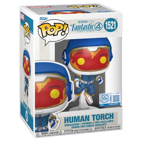 Marvel - The Fantastic Four: First Steps - Human Torch Pop! Vinyl Figure - Packshot 2