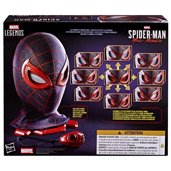 Marvel - Spider-Man - Marvel Legends Series Spider-Man: Miles Morales Electronic Expressive Mask - Packshot 4