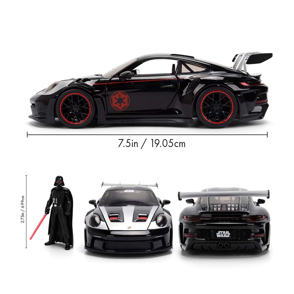 Star Wars - Darth Vader & Porsche 911 GT3 RS (992) 1/24th Scale Vehicle Replica - Packshot 2