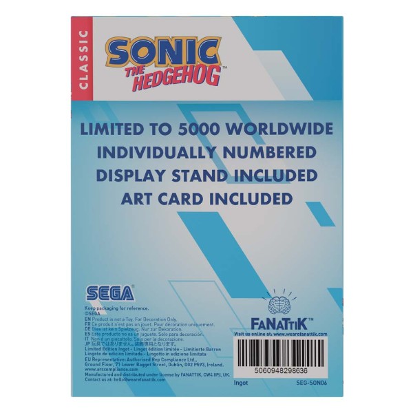 Sonic the Hedgehog - Limited Edition Sonic Ingot - Packshot 5