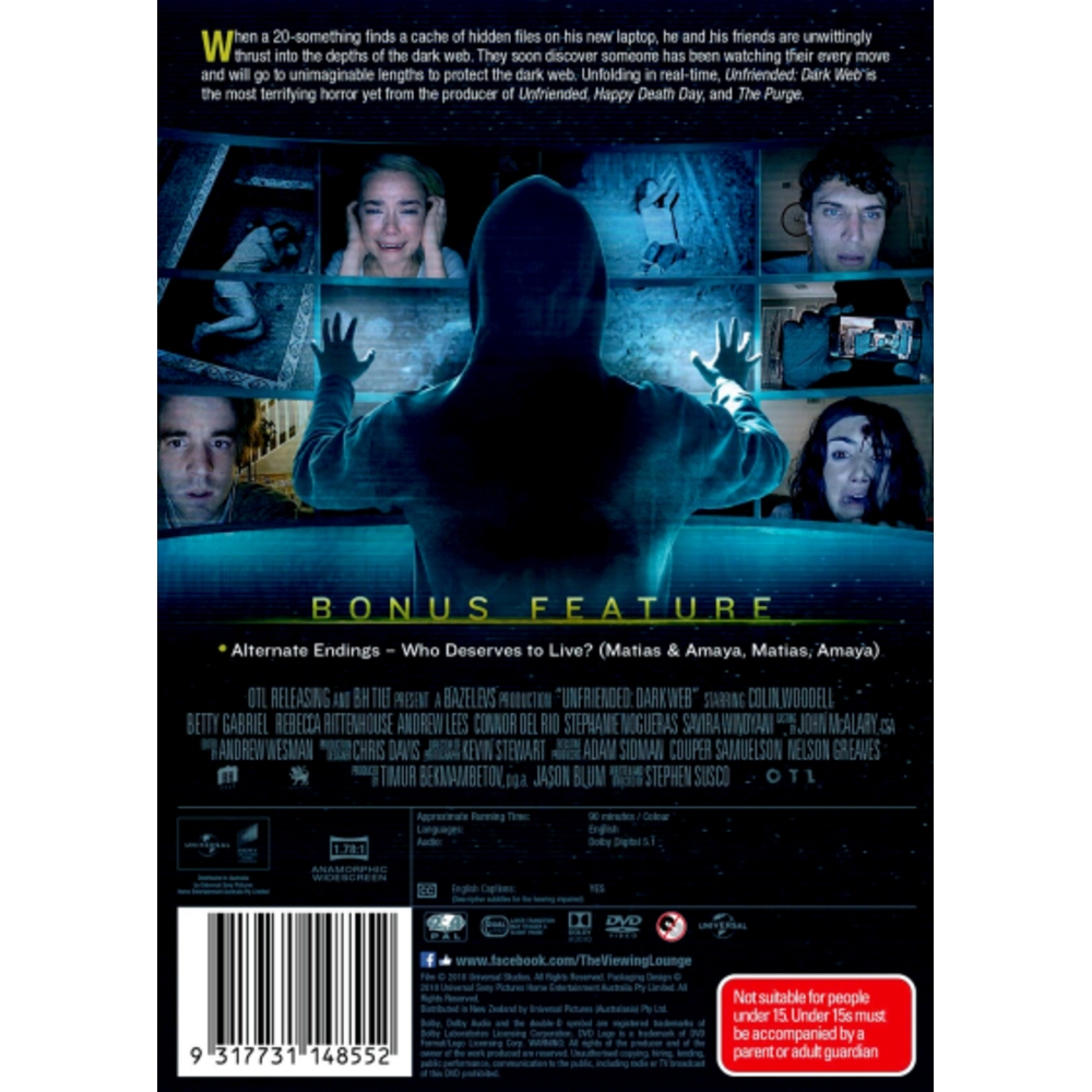Official Trailer Unfriended Dark Web Film Online Unfriended Dark