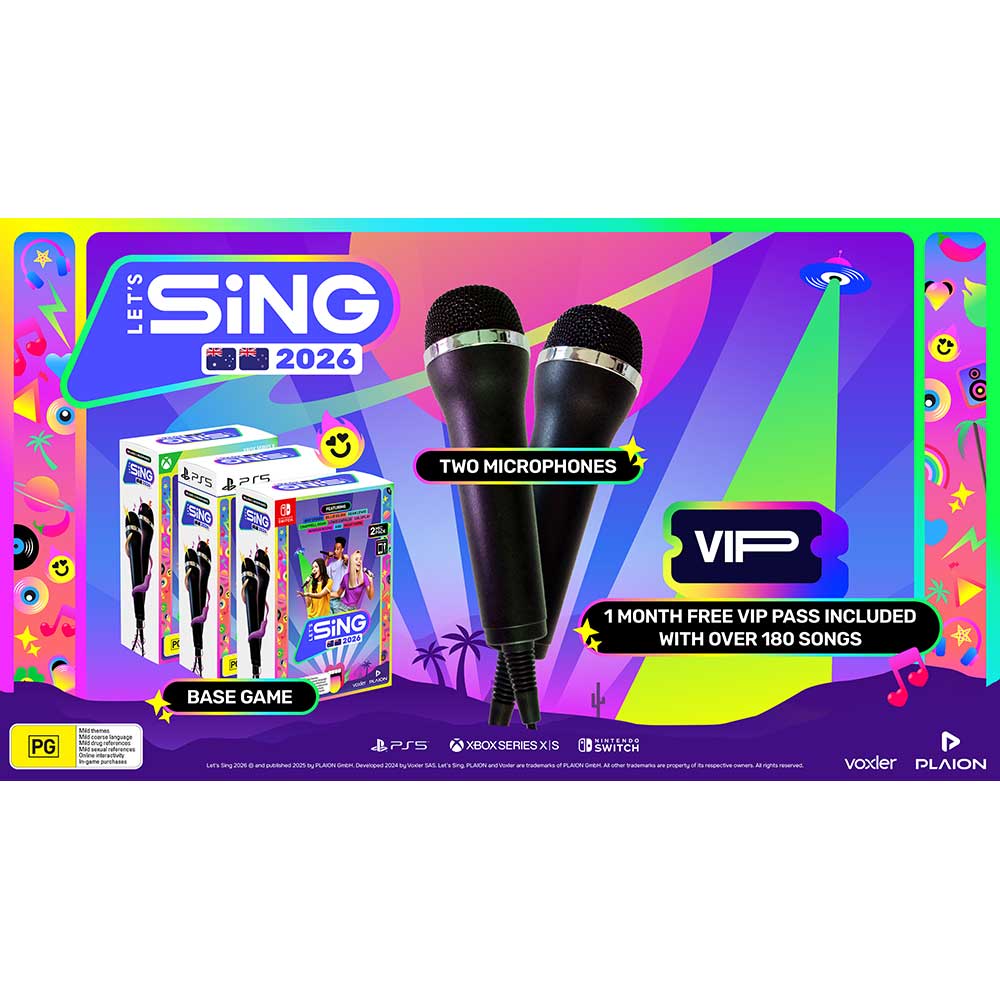 Let's Sing 2026 - 2-Mic Bundle - PlayStation 5 - EB Games Australia