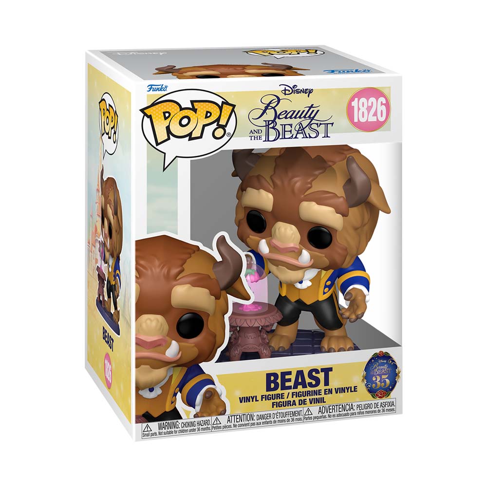 Disney - Beauty & The Beast - Beast with Enchanted Rose Pop! Vinyl Figure - Packshot 2