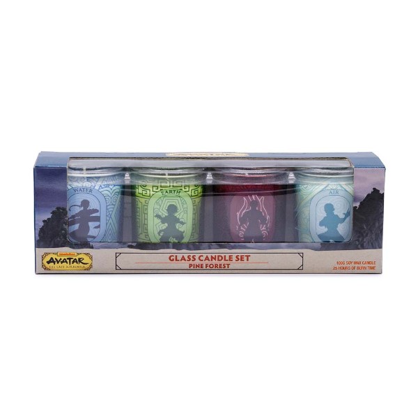 Avatar: The Last Airbender - Four Elements Glass Candle Set 4-Pack - Packshot 2