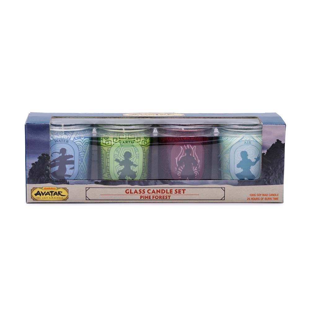 Avatar: The Last Airbender - Four Elements Glass Candle Set 4-Pack - Packshot 2