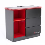 X Rocker Carbon-Tek Chest of 3 Drawers with LED Lights - Black - Packshot 1