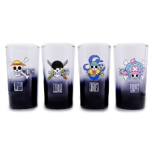 One Piece - Straw Hat Skulls Glass 4-Pack