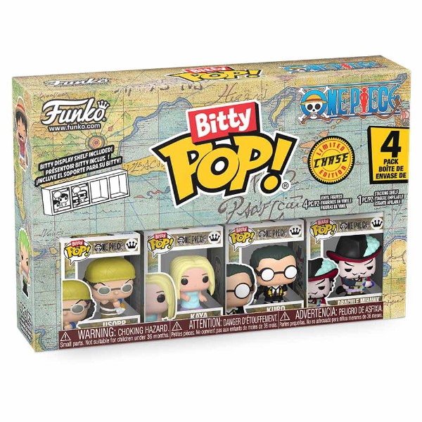 One Piece - Usopp, Kaya, Kuro & Chase Bitty Pop! Vinyl Figure 4-Pack - Packshot 2