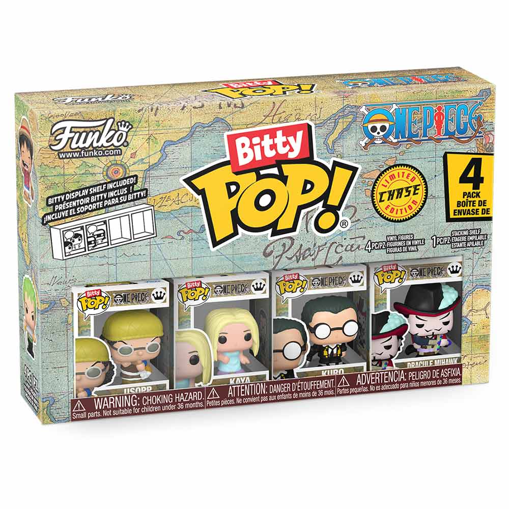 One Piece - Usopp, Kaya, Kuro & Chase Bitty Pop! Vinyl Figure 4-Pack - Packshot 2