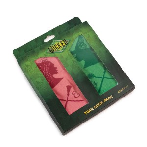 Wicked: For Good - Glinda & Elphaba Twin Crew Sock Pack