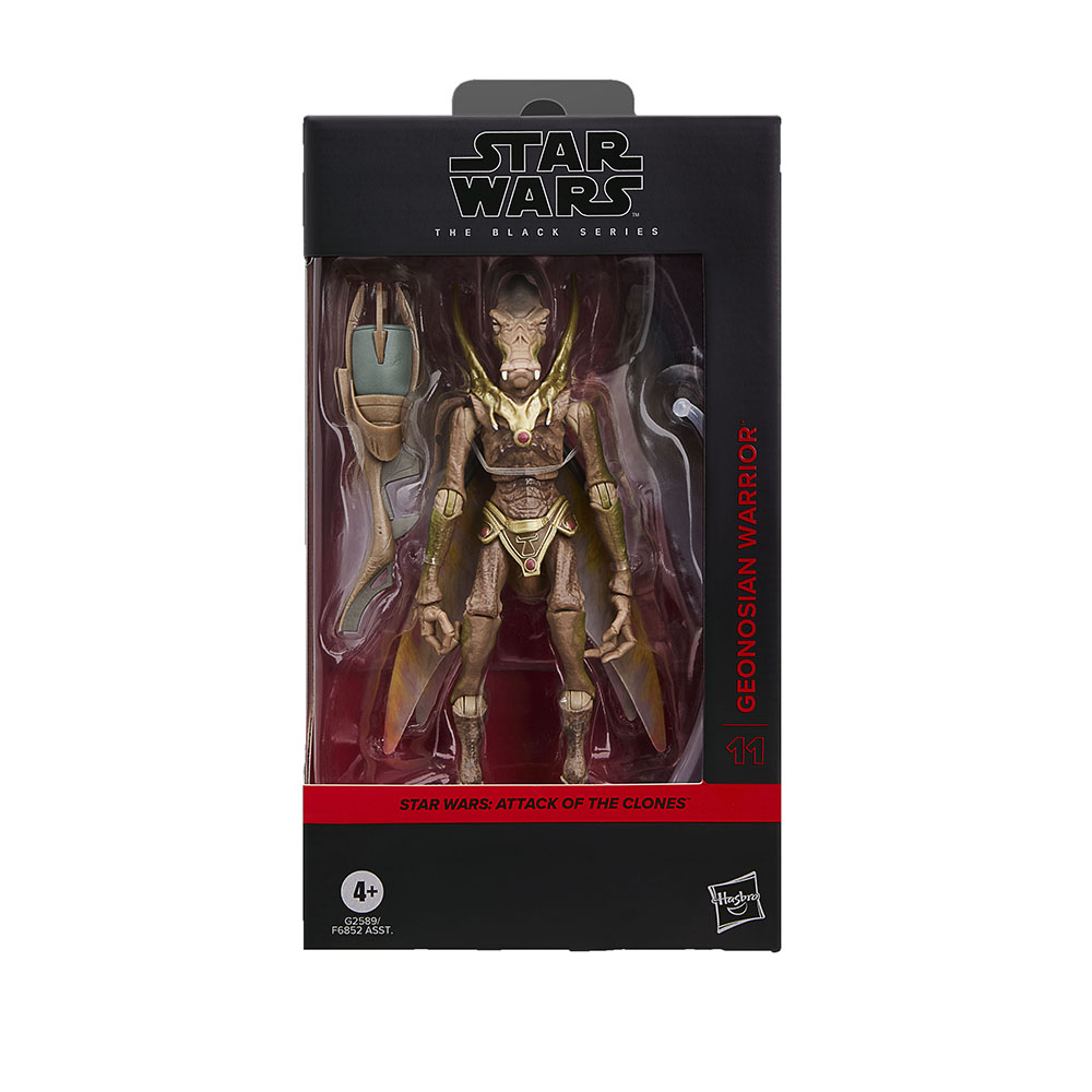 Star Wars The Black Series – Figura Geonosian Warrior De 15 Cm, Ataque De Los Clones, Con Accesorios Y Base Transparente